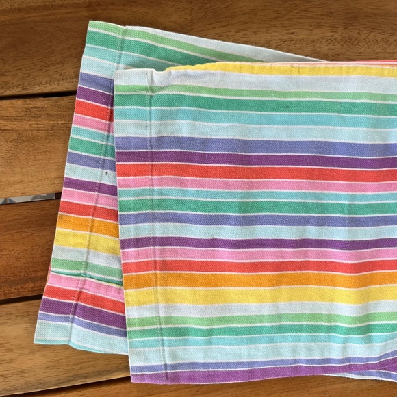 VICTORIA’S SECRET RAINBOW STRIPE BRUSHED COTTON PAJAMA SET WOMEN’S M - Picture 7 of 7